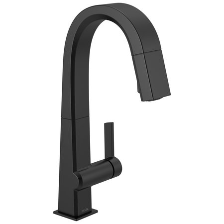 DELTA Pivotal Single Handle Pull-Down Bar / Prep Faucet 9993-BL-DST